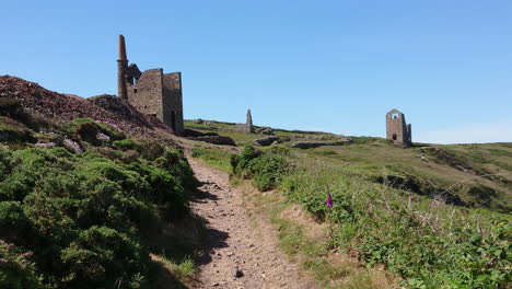 Poldark,-Berühmter-Standort-Einer-Zinn--Und-Kupfermine,-Bekannt-Als-Wheal-Leisure