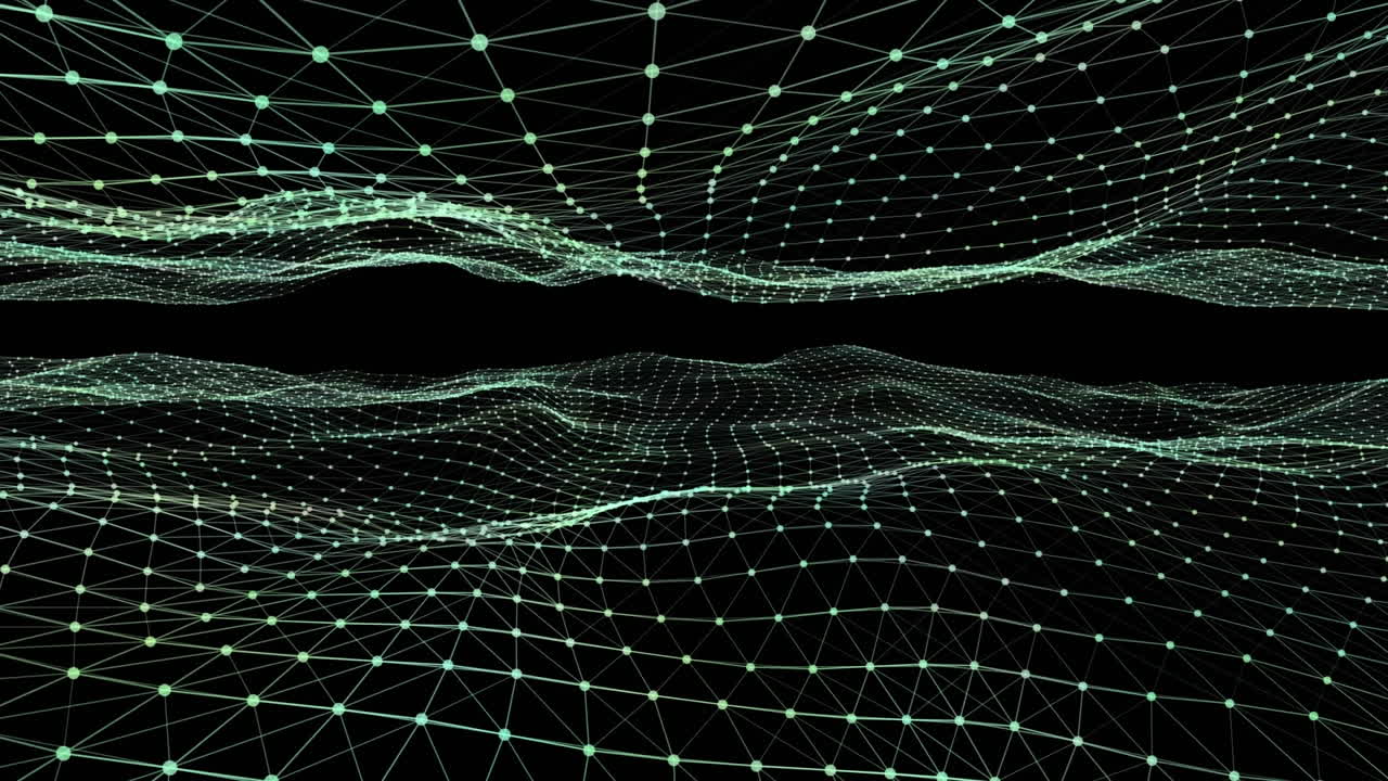Glowing plexus animation symbolizes global online security and identity.