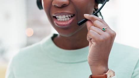 Mund-Einer-Frau,-Telemarketing