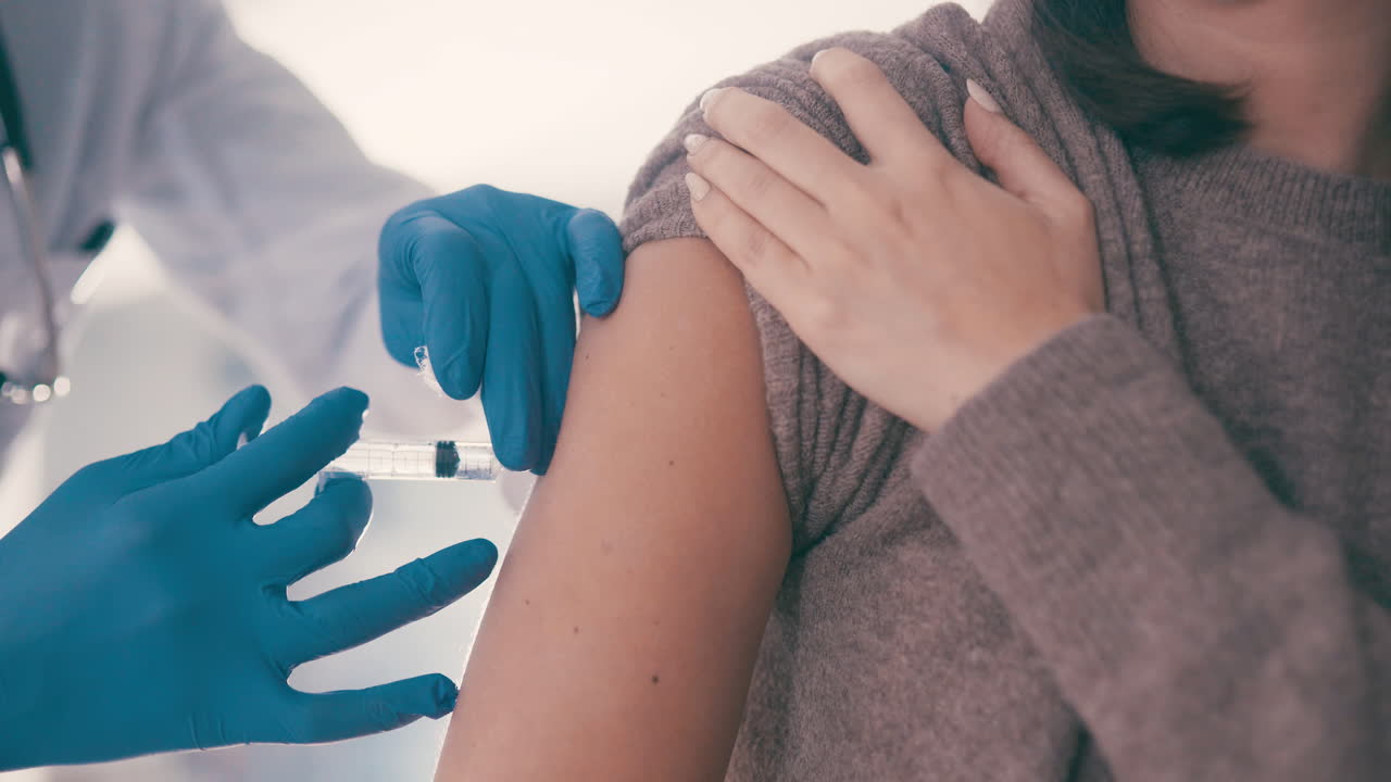 inyección de vacunación