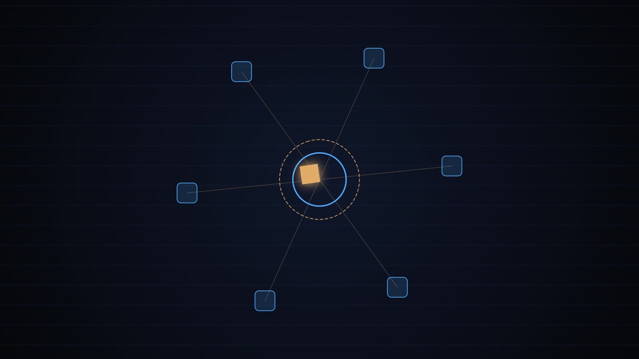 Abstract Motion Graphics Animation of Geometric Shapes and Lines