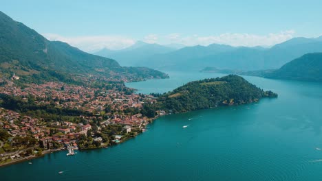 vire over como lake, ossuccio, italy , lago di como