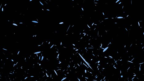 light blue feathers soaring particles motion graphics