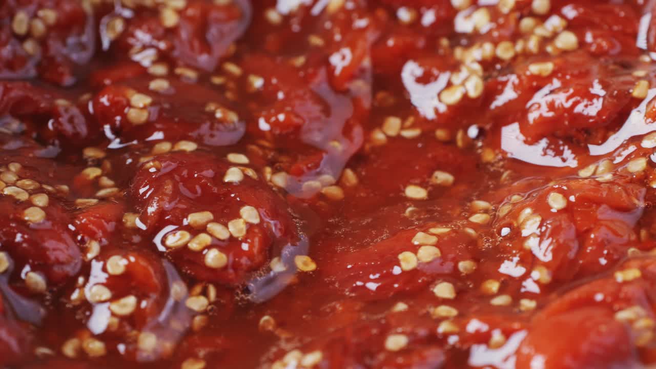 Closeup of Homemade Chili Jam