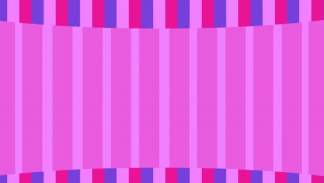 animation of red and blue stripes moving on pink background