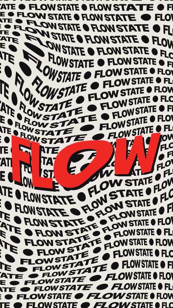 Animated Flow State Typography Motion Graphic