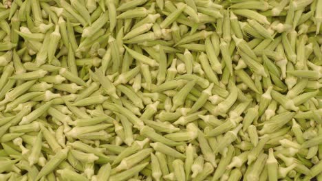 pile of fresh okra pods