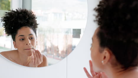 woman applying makeup