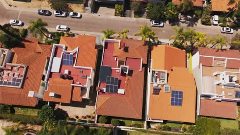 drone flyover revelar vista, centro de la ciudad vecindario residencial paisaje urbano, méxico