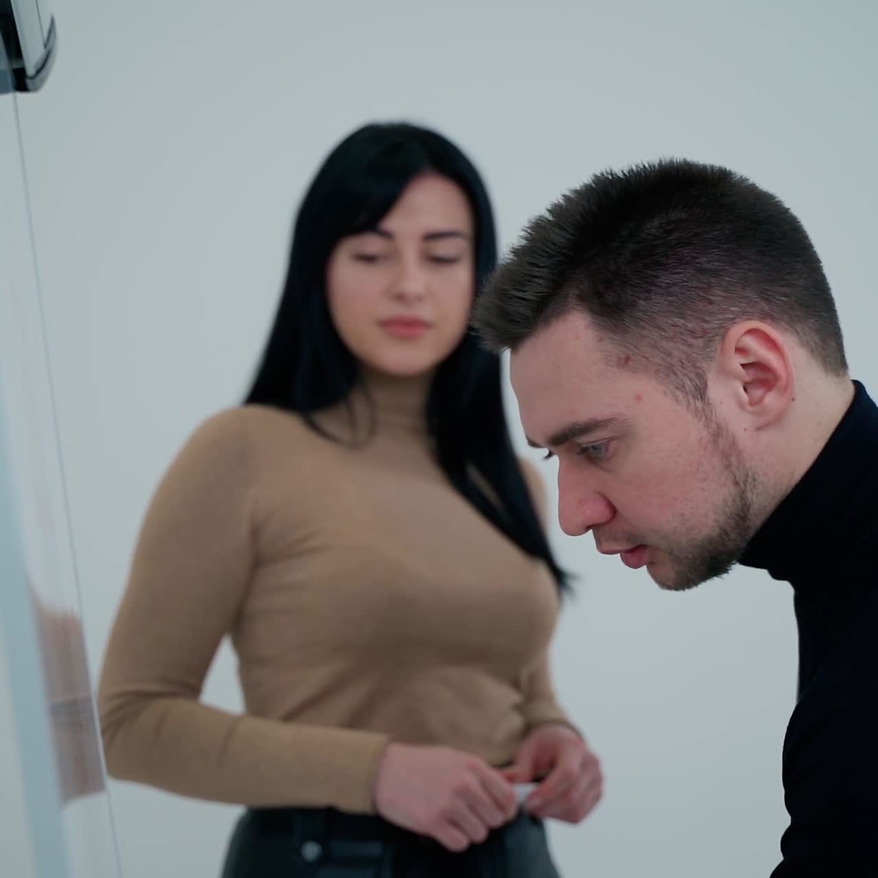 Businessman training speaker coach