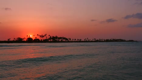 sunset at a jetty bar in zanzibar