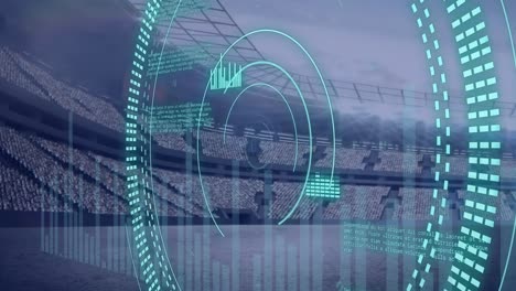 Animation-Des-Scope-Scannens-Und-Der-Datenverarbeitung-über-Einem-Sportstadion