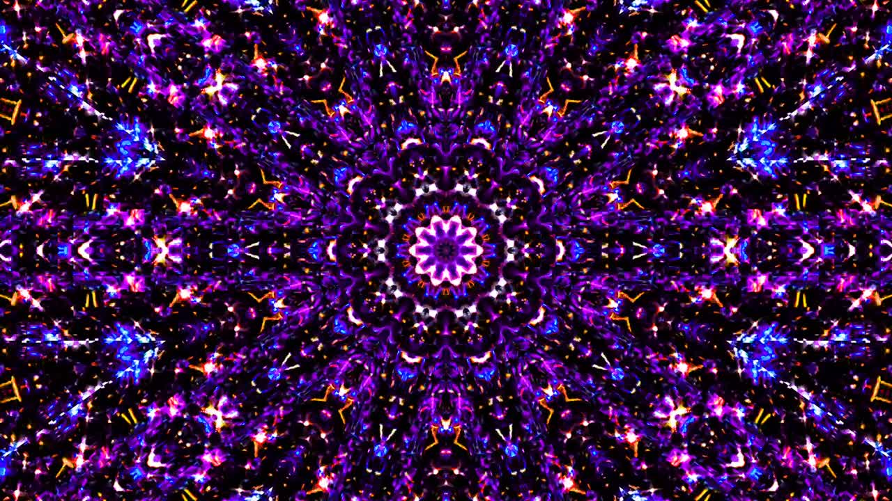 movimiento de onda de línea, forma de círculo colorido, sobre un fondo negro