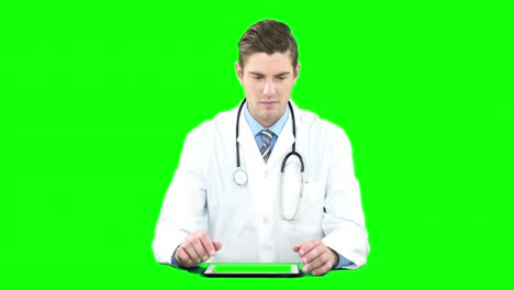 Doctor-using-digital-tablet