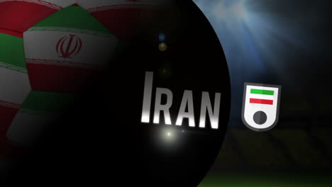 animación de la copa del mundo de irán 2014 con fútbol
