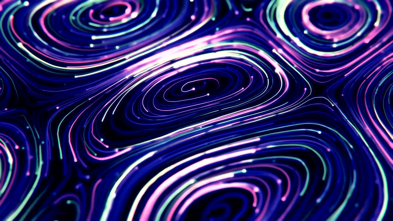 los remolinos de neón abstractos de 4k.