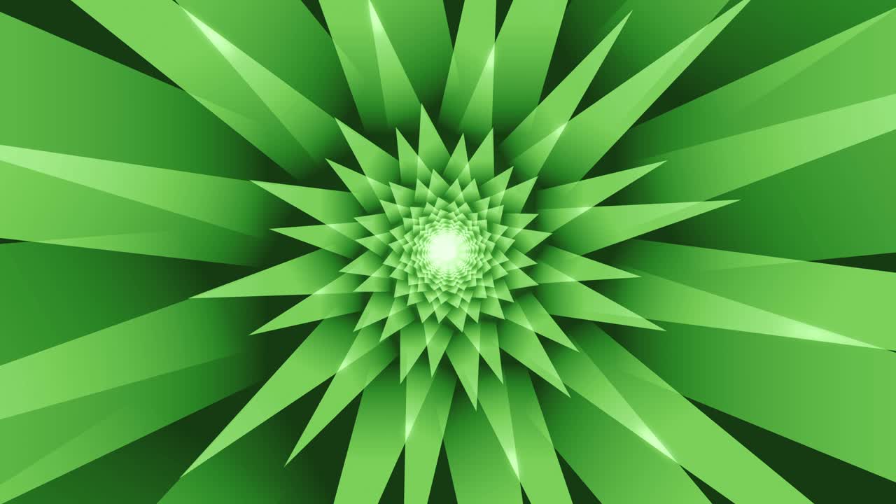 Fundo animado verde com listras nítidas do centro em animação em loop.
