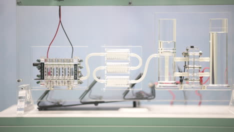 fell cell system demonstrator with fuel cell stack, hydrogen tank and electrolyzer