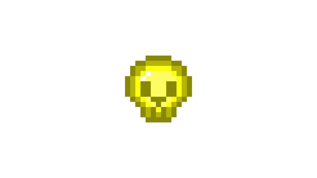 Pixel Art Pop-up Mini Ikon Animation med kranie (3).mov