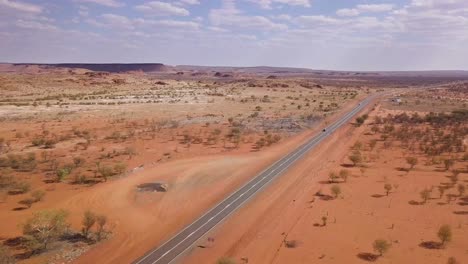 Panoramic-Shot-Of-Stuart-Highway-In-Wild-Desert-In-Australia