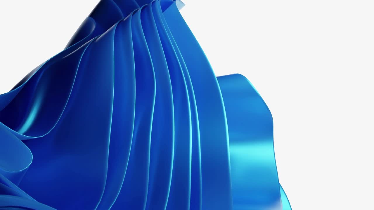 색 바탕에 우아한 파란색 파도