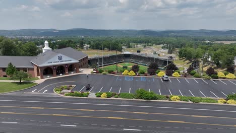 little league world series location in williamsport, pennsylvania with drone video moving right to left wide shot