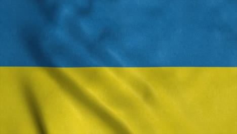 ukraine national flag waving in wind. realistic flag background