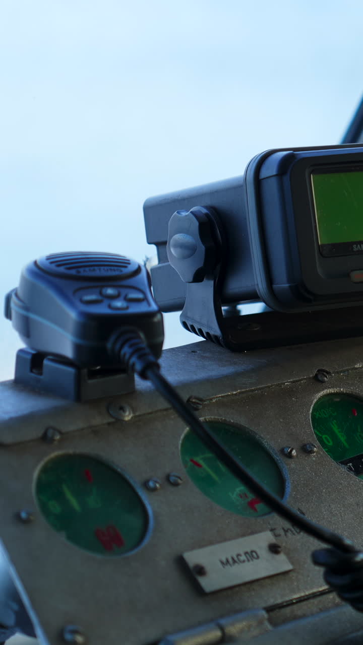 Marine radio and control panel