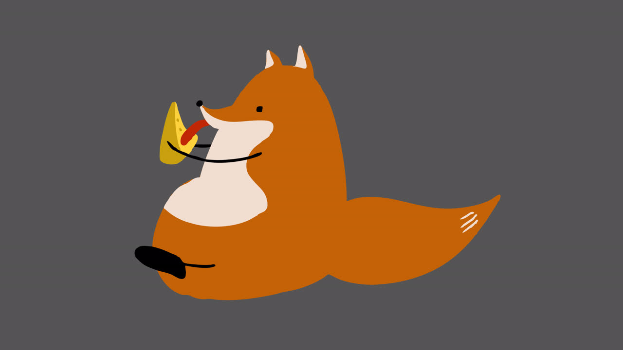 Animated Cartoon Fox 04