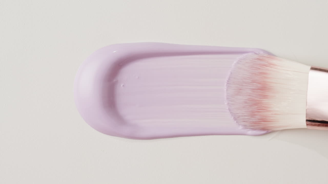Purple Cosmetic Brush Stroke