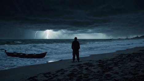 Stormy Night at Sea