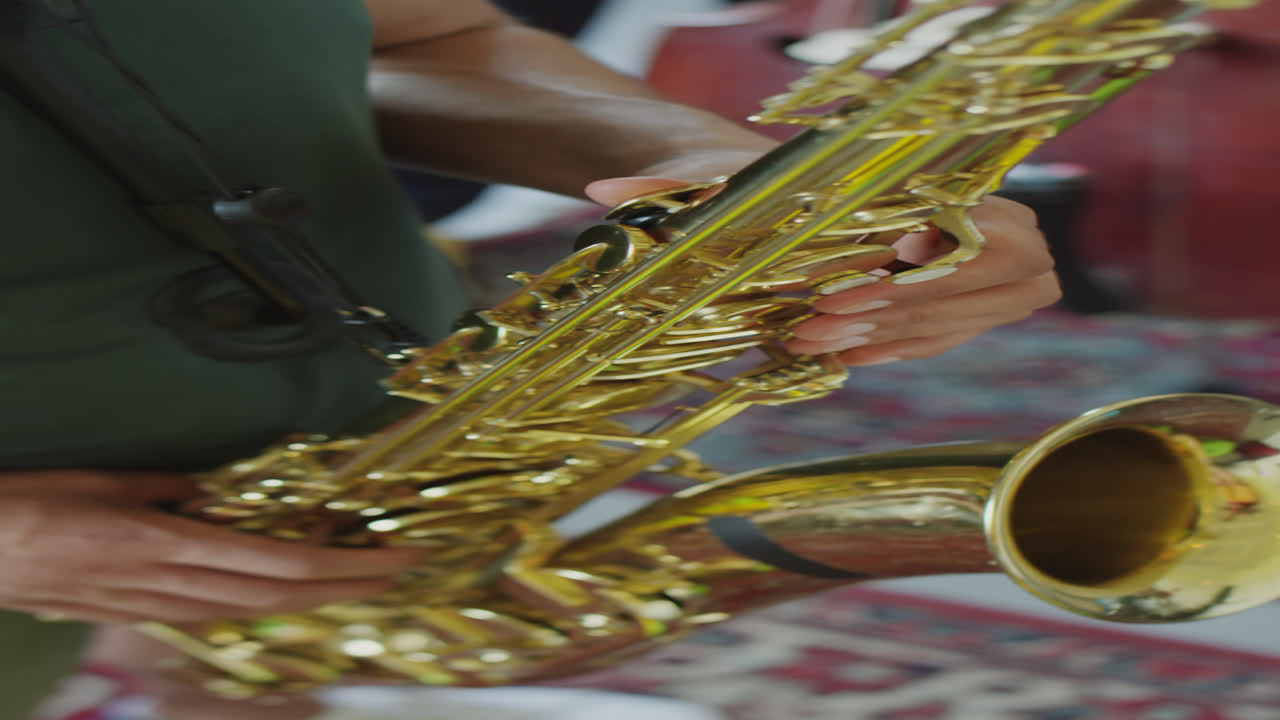 Instrumentalist Playing Sax