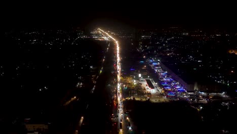 a nighttime journey through the city streets