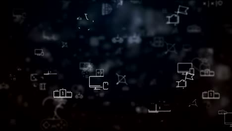 loop moved video game icons background