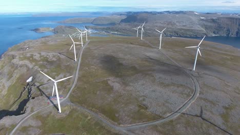 windmills for electric power production havoygavelen windmill park norway