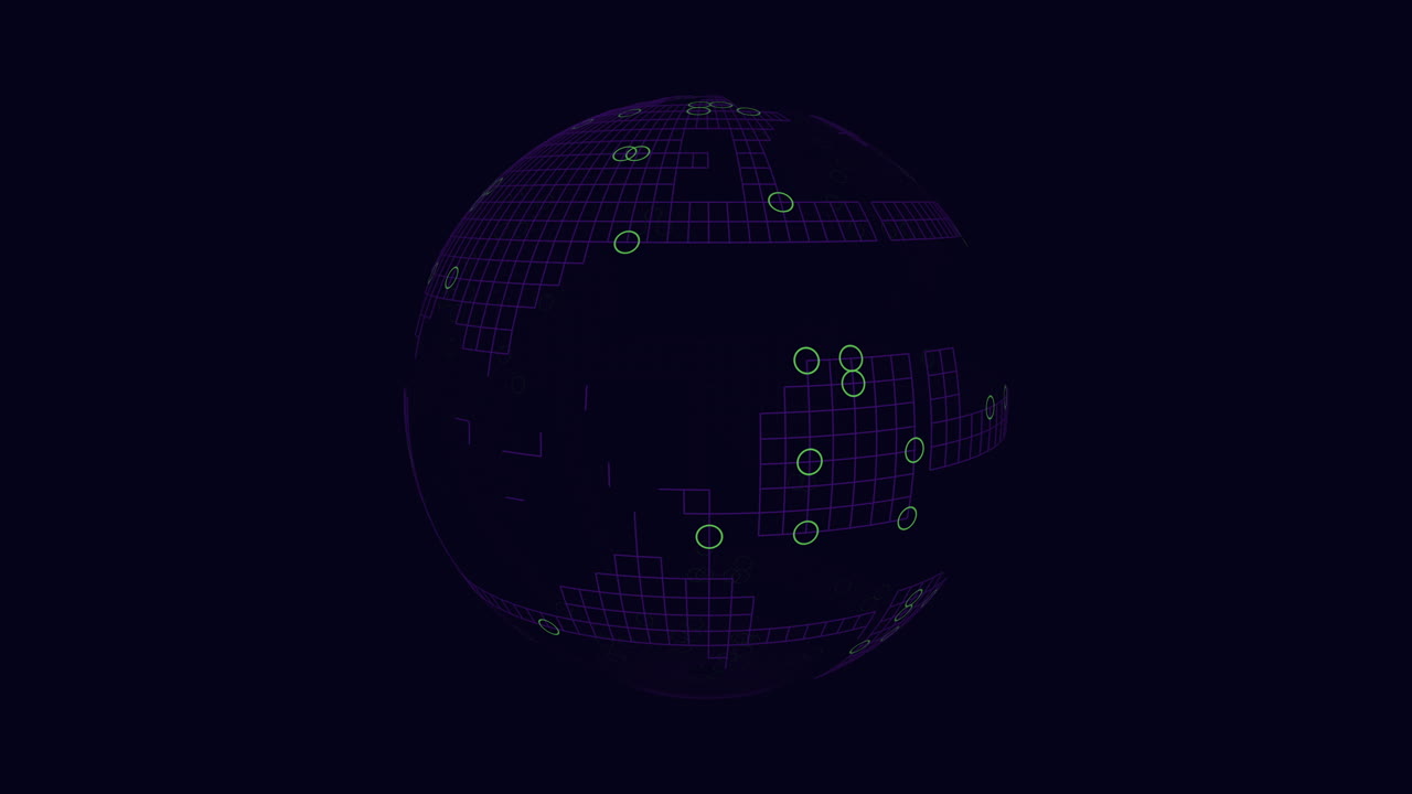 impresionante modelo 3d de una esfera con un intrincado patrón de cuadrícula