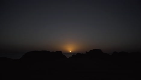 sunset above sea time-lapse 4k
