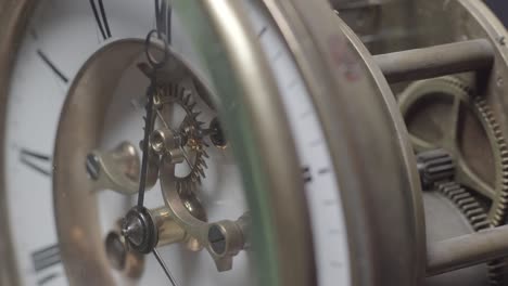 close-up an antique vintage clock