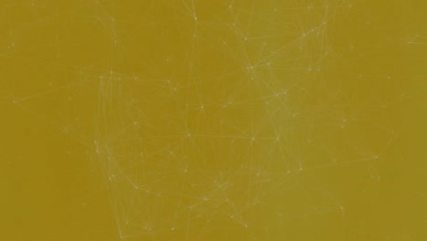 Animation-of-connected-icons-with-lines-against-yellow-background