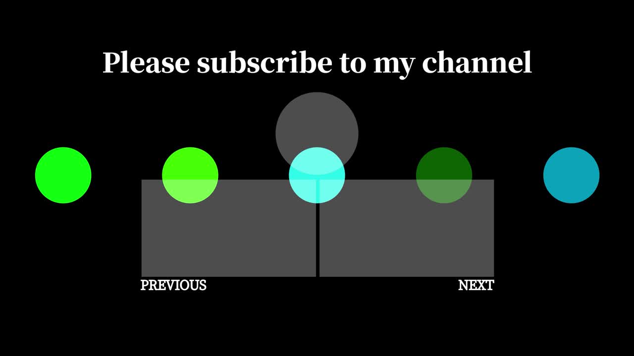 다채로운 공 구 끝 카드 끝 화면 모션 그래픽