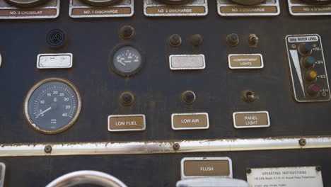 fire truck control panel