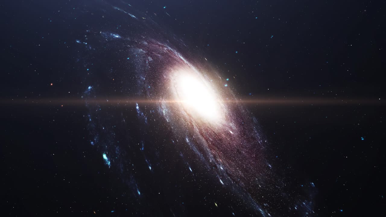 4k en la versión de la galaxia de la vía láctea del universo