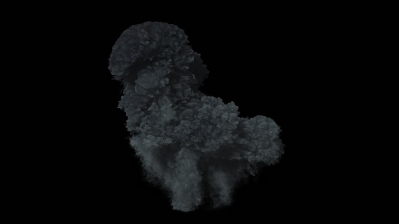 explosión y humo vfx