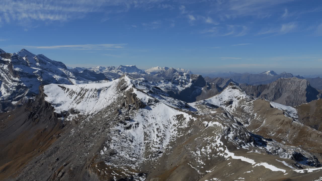 toma panorámica de las maravillosas vistas de las montañas jungfraujoch, conocidas como la cima de europa