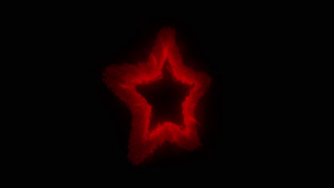 red star shaped portal on black background. loopable sci-fi or magic vfx