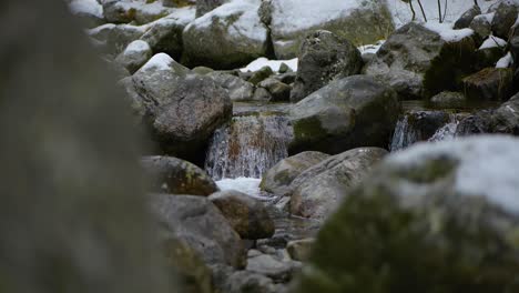 Caída-Del-Río-En-Día-De-Invierno