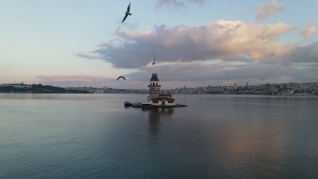 vista aérea de estambul de la torre de la doncella 2