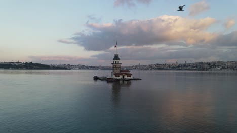 maiden's tower istanbul aerial view 2