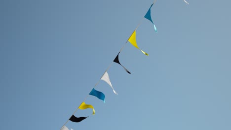 colorful bunting for saint lucia independence day