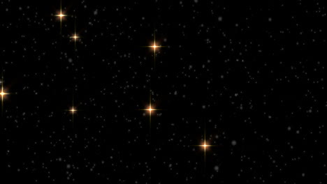 Stars-shining-brightly-in-night-sky-